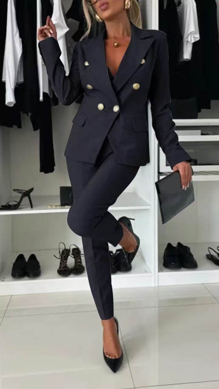 Women's Casual Solid Color Suit Set - Pasha Store - Pasha