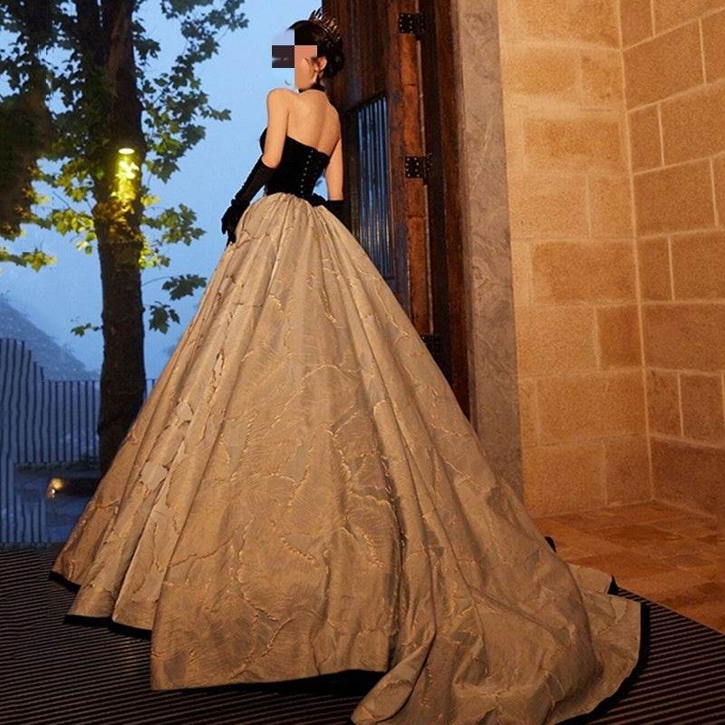 Black Hepburn Style Gown – Elegant Evening Dress - Pasha