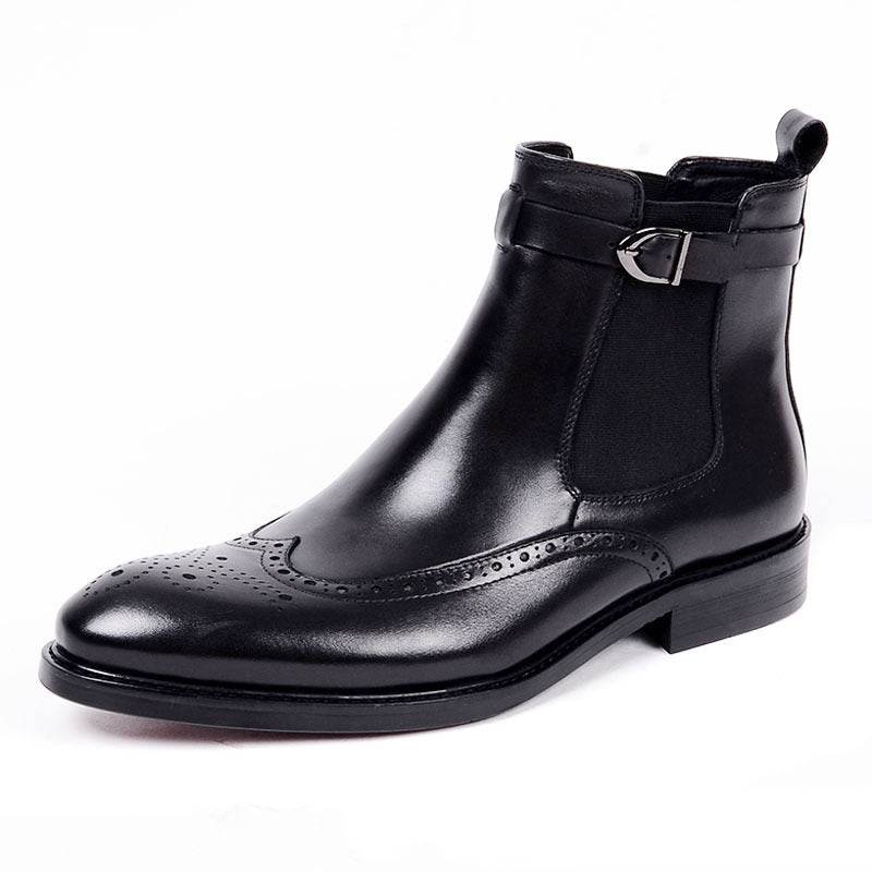 Leather Cowboy Boots – Classic Martin Style - Pasha