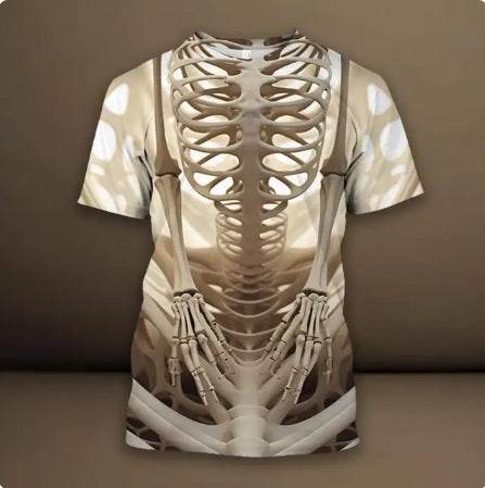 Men´s 3D Skull Pattern T-Shirt-unique and striking design - Pasha