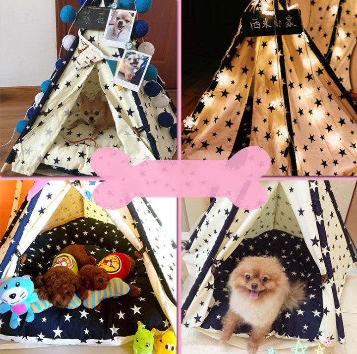 Portable Washable Pet Tent Dog Bed & Cat Toy House – the perfect solution for pet - Pasha