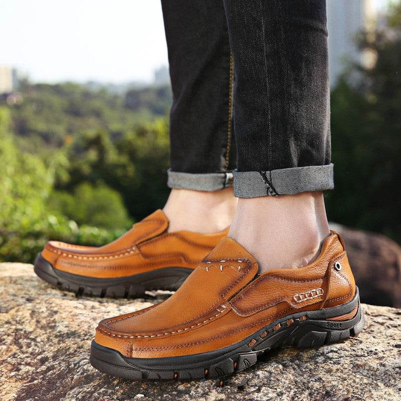 Top Layer Leather Shoes – Premium Men's Style - Pasha