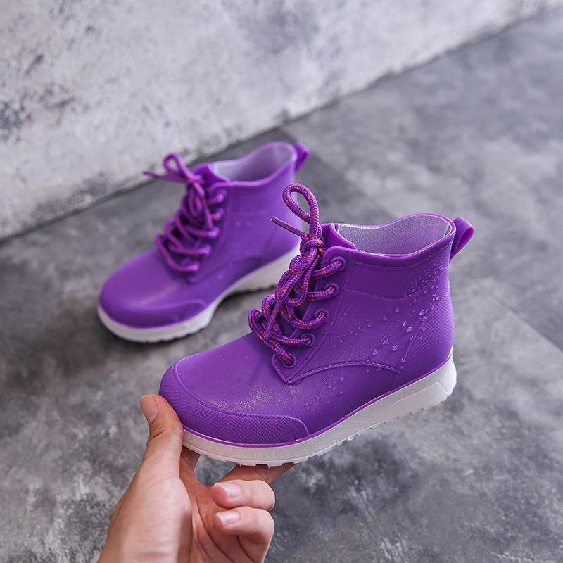 Kids' Rain Boots – Non-Slip Thick Soles, Stylish Design, Waterproof PVC Boots for Boys & Girls - Pasha