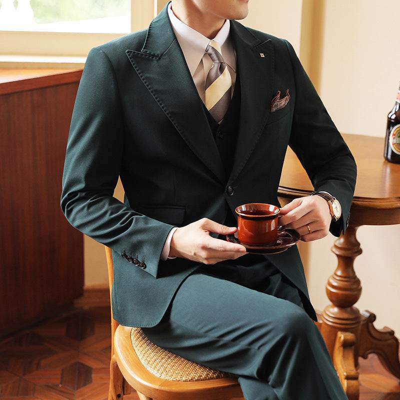 Men´s Suit-High End 3 piece Wedding Suit - Pasha