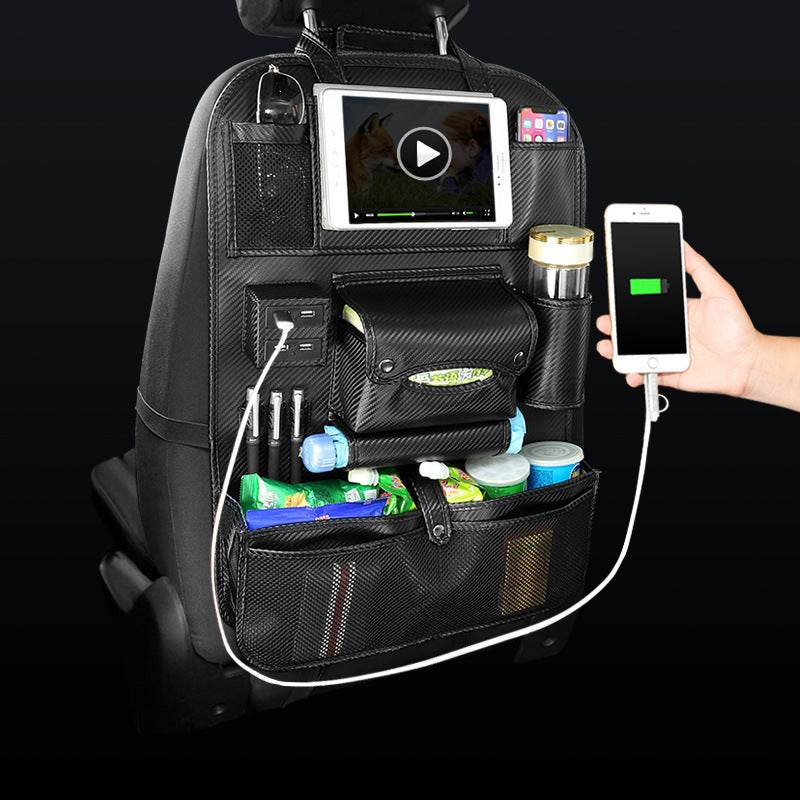 Multifunctional Car Back Seat Storage Bag with USB Port – Convenient Storage Solution for Your Vehicle - Pasha