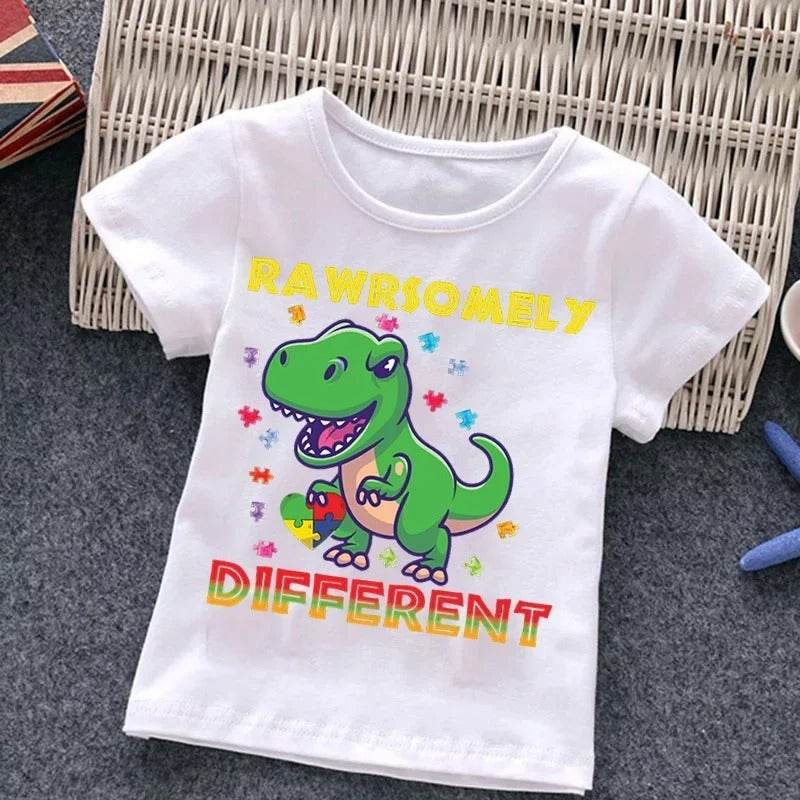 Kids With Autism T-Shirt – Puzzle Design Top for Children and Adults - Pasha