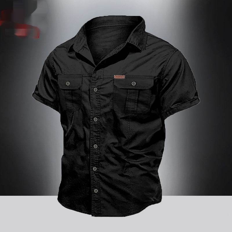 Men´s Summer Workwear Look with Short Sleeves-pure cotton - Pasha