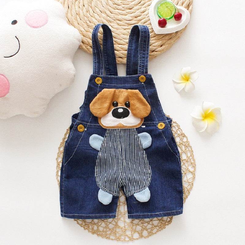 Stylish Summer Denim Overalls for Toddlers – Comfortable & Durable, Perfect for Boys & Girls (Ages 1-3) - Pasha