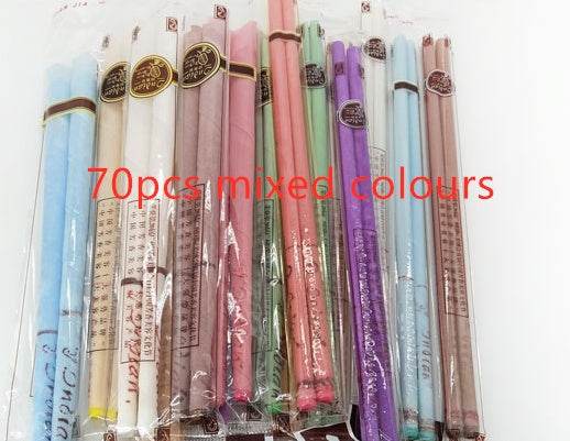 Ear Candles Set – 70pcs Mixed Colors for Ear Wax Removal, Tinnitus Relief, and Improved Listening - Pasha