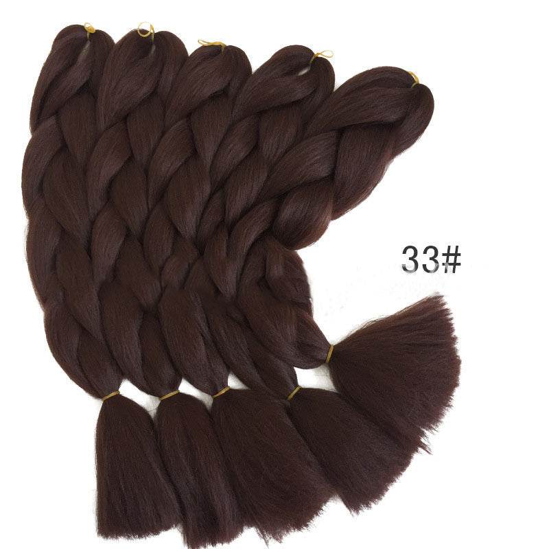 Jumbo 24 Inch Braiding Hair Extensions – High Temperature Fiber, Smooth Texture, Permable, for Kids and Women - Pasha