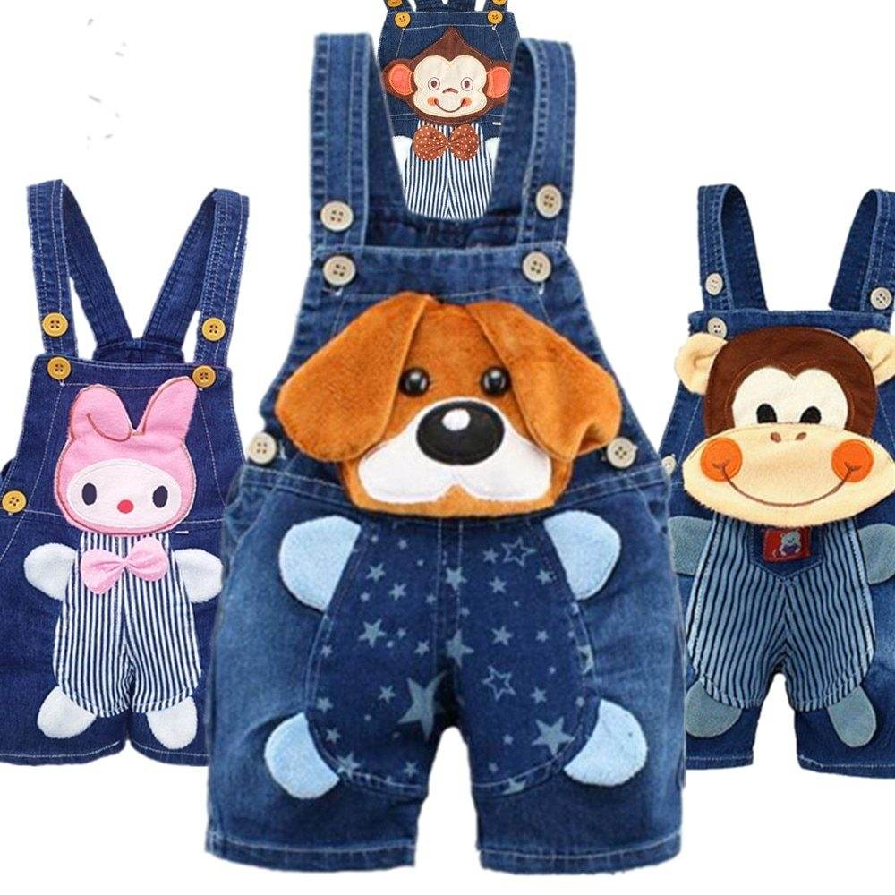 Stylish Summer Denim Overalls for Toddlers – Comfortable & Durable, Perfect for Boys & Girls (Ages 1-3) - Pasha