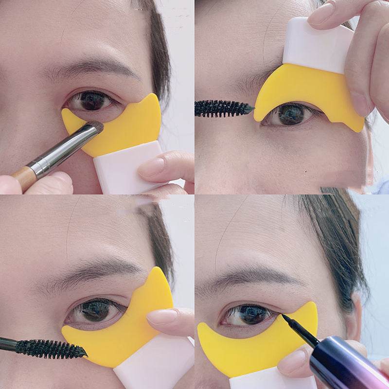 Beginner Eyeliner Silicone Card – Tool Set with Liner Brush and Brush Bags - Pasha