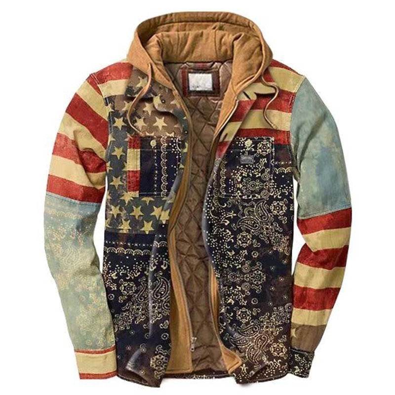 Men´s Retro Hooded Jacket Coat Shirt-style and comfort - Pasha