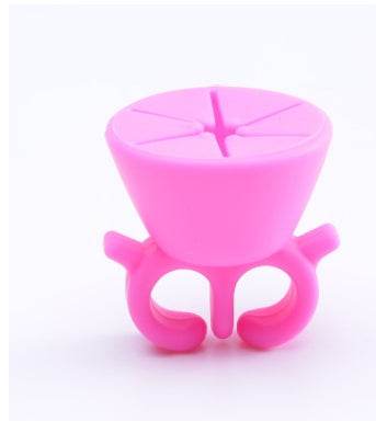 Silica Gel Removable Nail Polish Holder – Portable Nail Polish Bottle Holder - Pasha