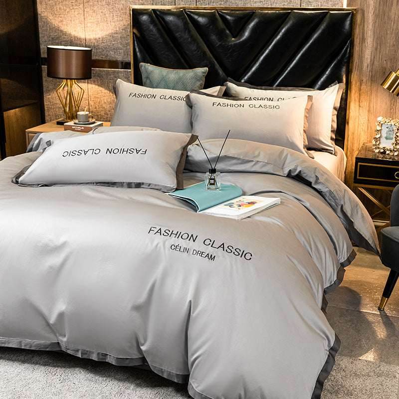 Personalized Cotton Bedding Set – Embroidered Quilt - Pasha
