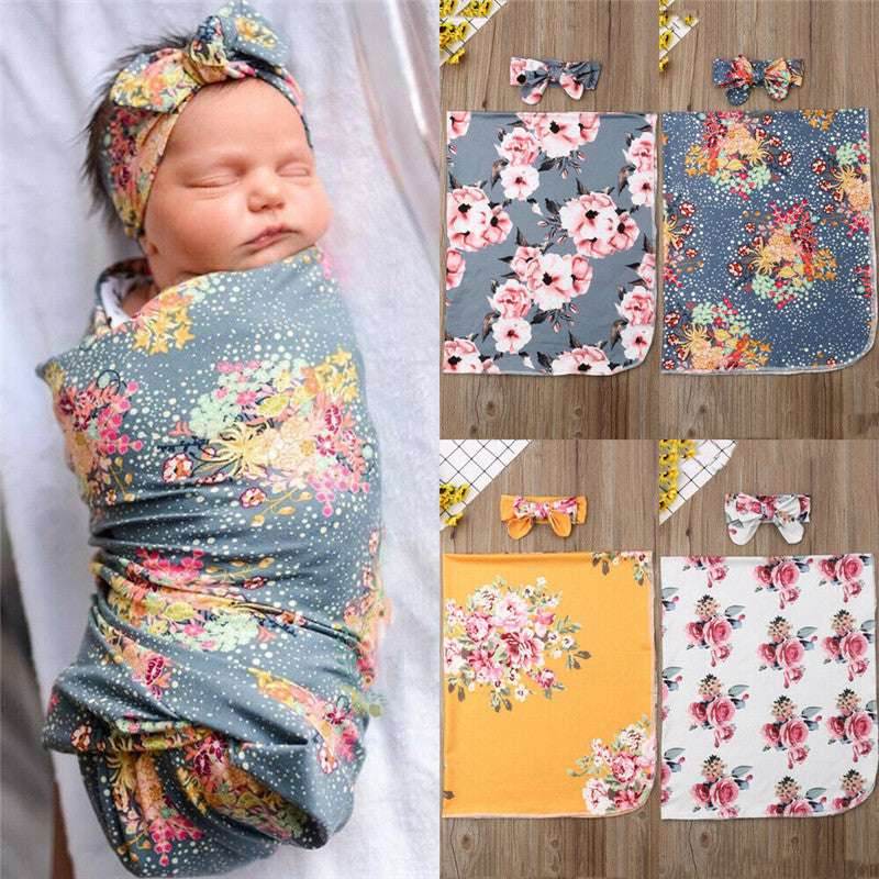 Cozy Bloom Baby Wrap Blanket – Soft & Warm - Pasha