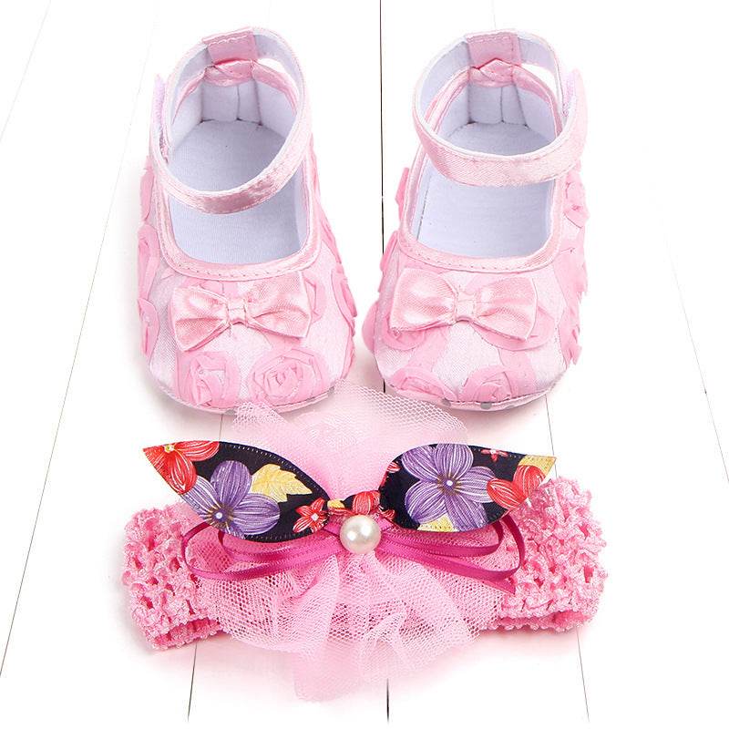 Children's Photoshoot Shoes Set – Comfortable & Stylish Shoes for Toddlers with Embroidery & Bow Designs - Pasha