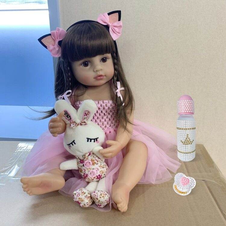 Reborn Bebe Doll 55 cm– realistic full body silicone doll - Pasha