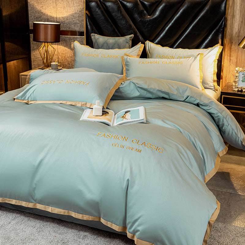 Personalized Cotton Bedding Set – Embroidered Quilt - Pasha