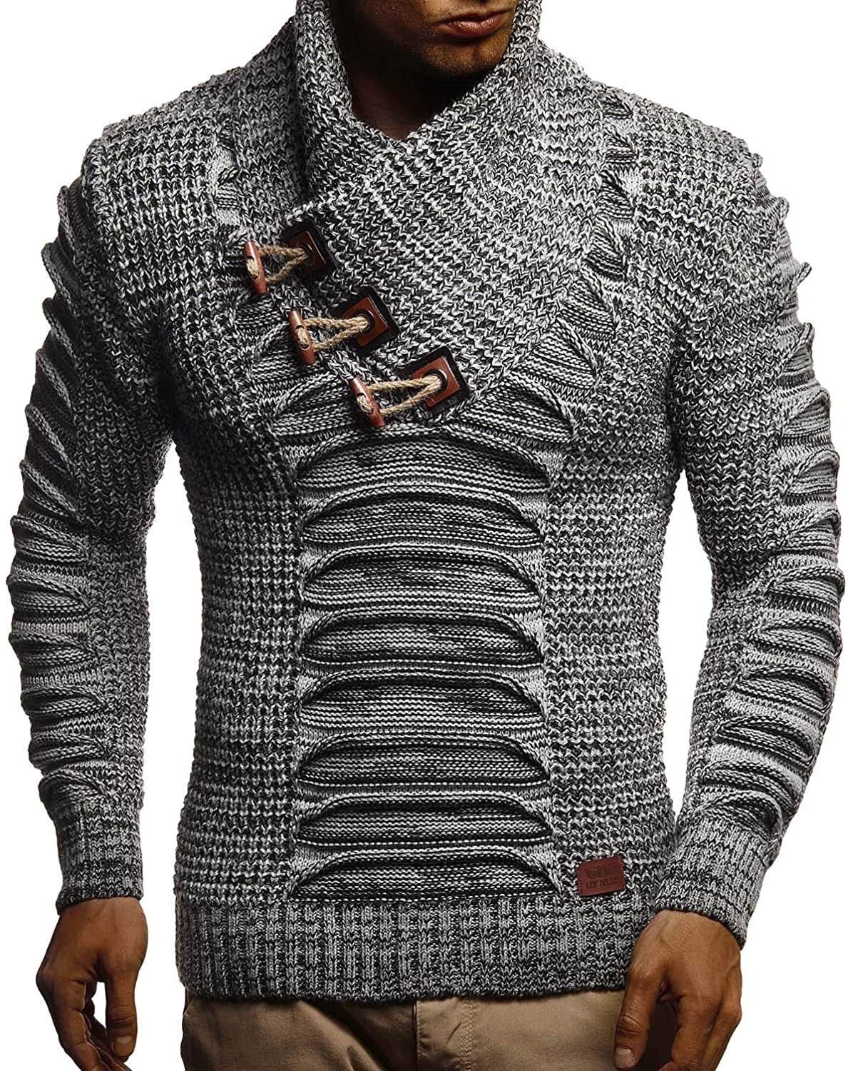 Men´s long sleeve sweater-cozy feel - Pasha