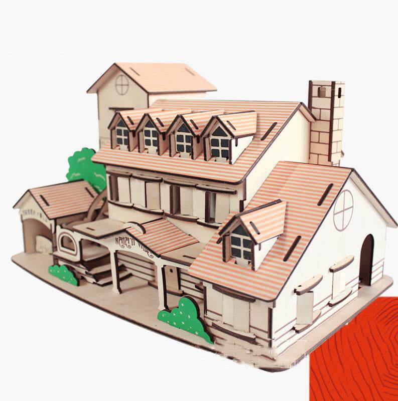 Decoration 3D DIY wooden puzzle -unique puzzles - Pasha