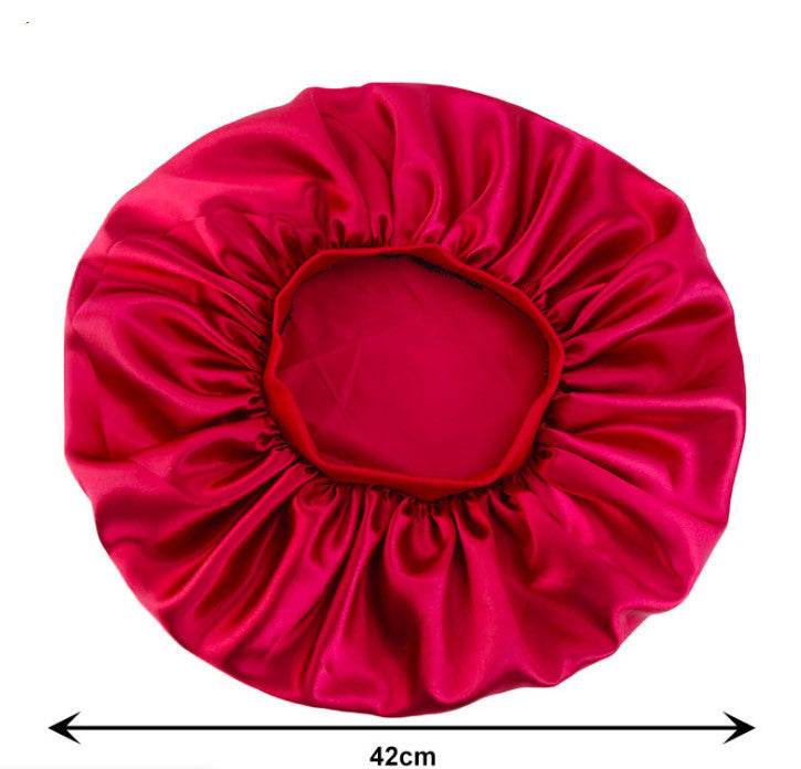 Beauty Satin Silk Hair Bonnet – Elegant Sleep Night Cap with Beautiful Print - Pasha