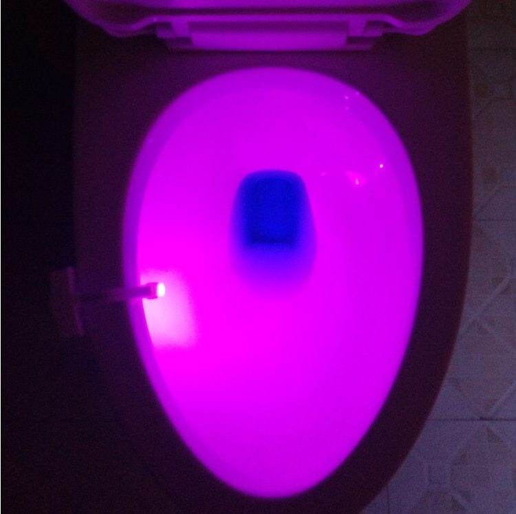 Automatic Induction LED Toilet Night Light – 8 Color Motion Sensor Bathroom Light - Pasha