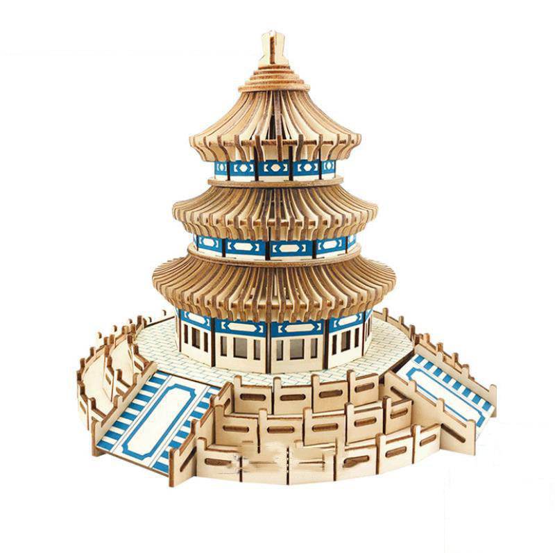 Decoration 3D DIY wooden puzzle -unique puzzles - Pasha