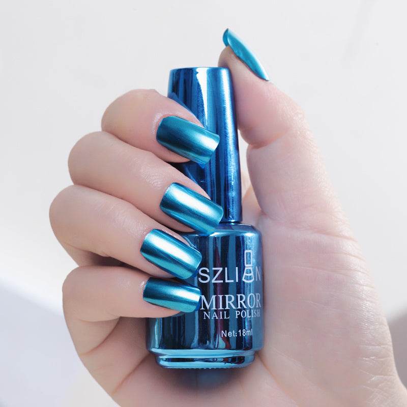 Mirror Silver Nail Polish – Metallic Stainless Steel Color - Pasha