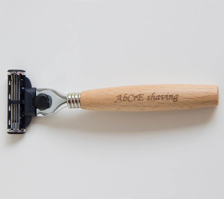 Retro Shaving Set with Wooden Handle – Premium Manual Razor Kit with Stainless Steel Shaving Bowl & Brush - Pasha