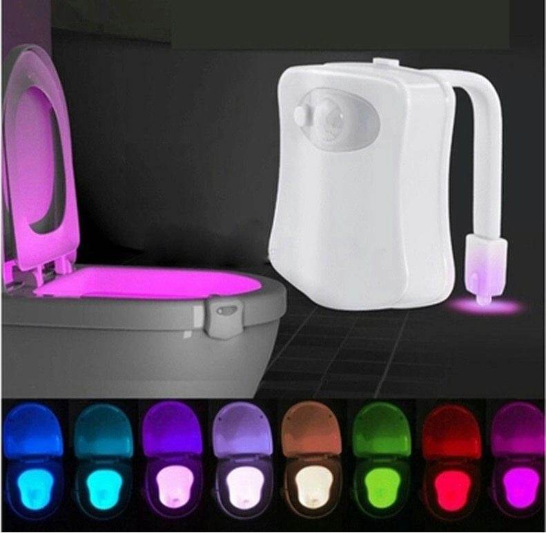 Automatic Induction LED Toilet Night Light – 8 Color Motion Sensor Bathroom Light - Pasha