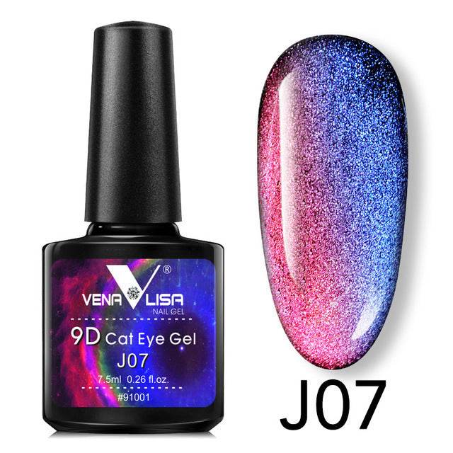 Venalisa 9D Gel Polish Cat Eye Magic – Galaxy Starry Magnetic Multicolor 5ml - Pasha