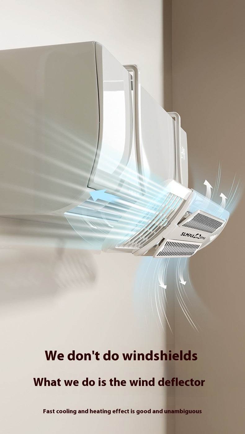 Universal Retractable Wind Deflector for Air Conditioners - Anti-Direct Blast Suspension - Pasha
