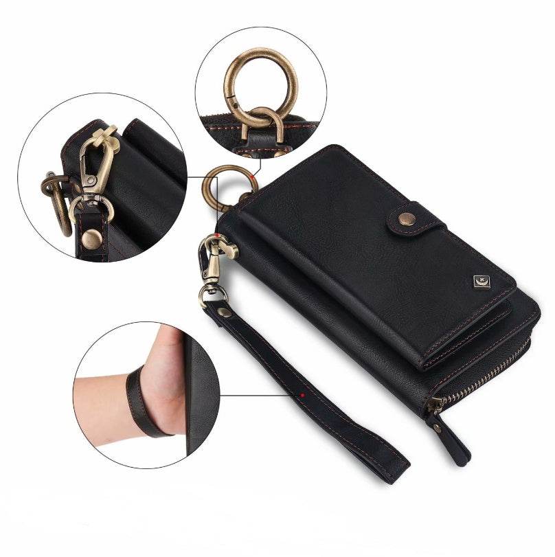 Premium Multi-Functional Wallet Case for Galaxy Note8 – Stylish Zipper Design - Pasha