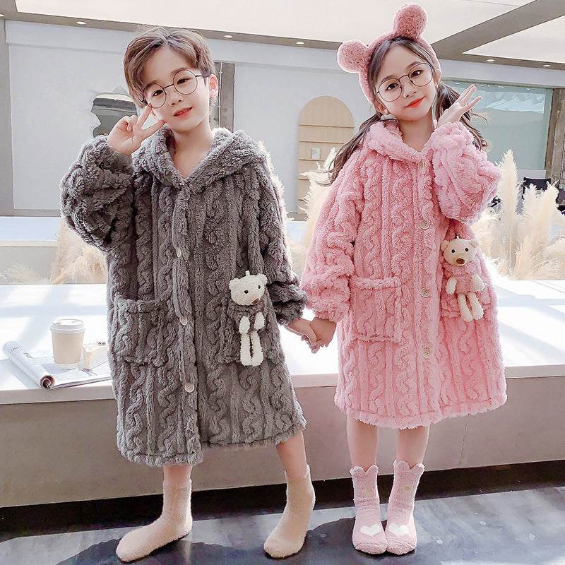 Children's Flannel Pajamas – Warm & Cozy Retro Style Sleepwear - Pasha