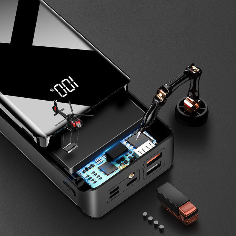 30000mAh Power Bank – Fast Charging Portable USB Battery Pack with LCD Display