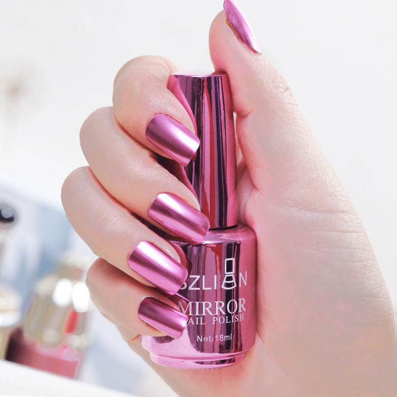 Mirror Silver Nail Polish – Metallic Stainless Steel Color - Pasha