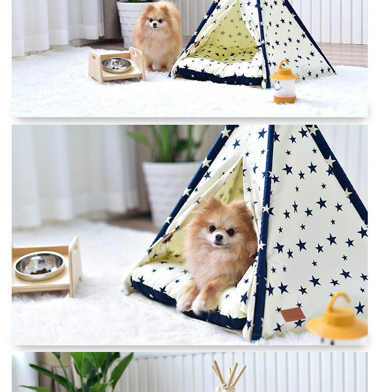Portable Washable Pet Tent Dog Bed & Cat Toy House – the perfect solution for pet - Pasha