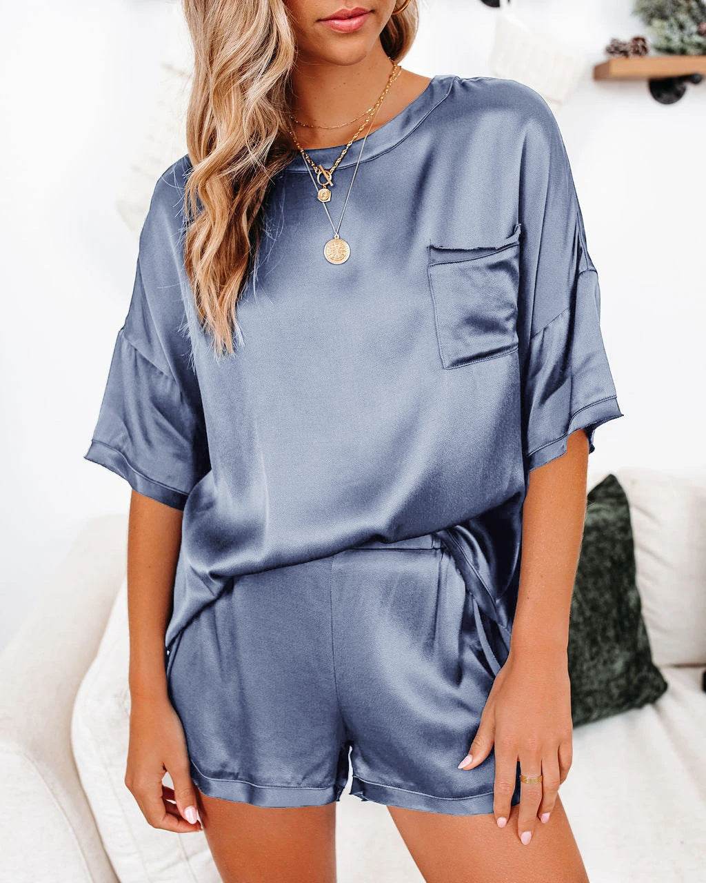 Silk Pajama Set for Home-relaxed days and cozy nights - Pasha