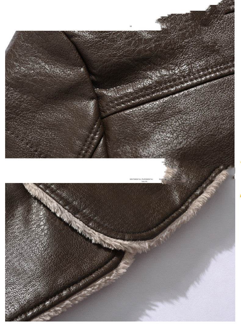Plush Large Lapel Suit-Fur Plush Jacket for Men - Pasha