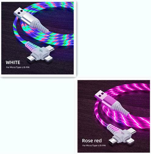 Fast 3-in-1 Charging Cable - Aluminum Alloy with Luminous Feature - Pasha