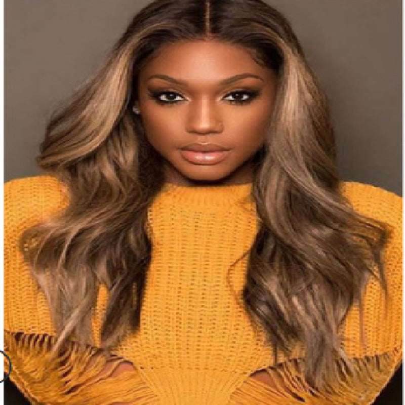 Anime Curly Wig – Mid-Length & Brown Gradient - Pasha