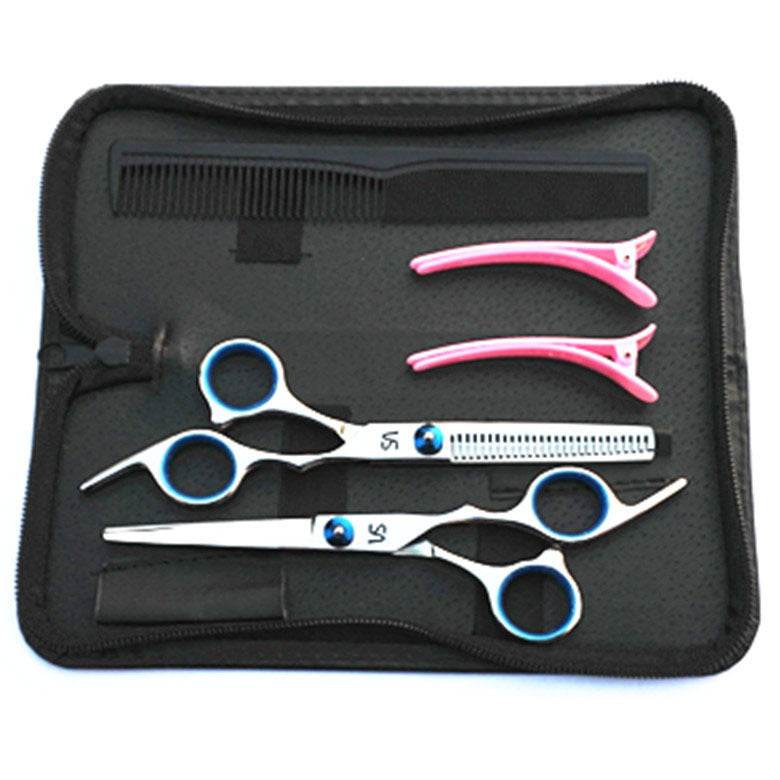 High-Quality Hairdresser & Barber Scissors Pony Cut Set – Precision Haircuts with Ergonomic Design - Pasha