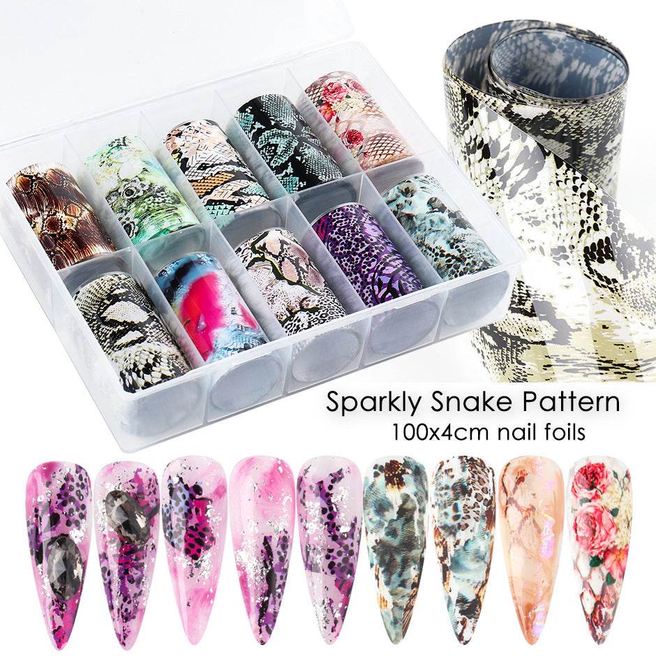 Snake Skin Design - Nail Art Stickers - Pasha