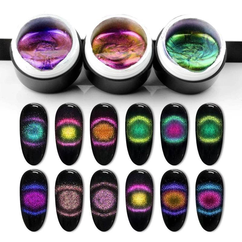 Venalisa 9D Gel Polish Cat Eye Magic – Galaxy Starry Magnetic Multicolor 5ml - Pasha