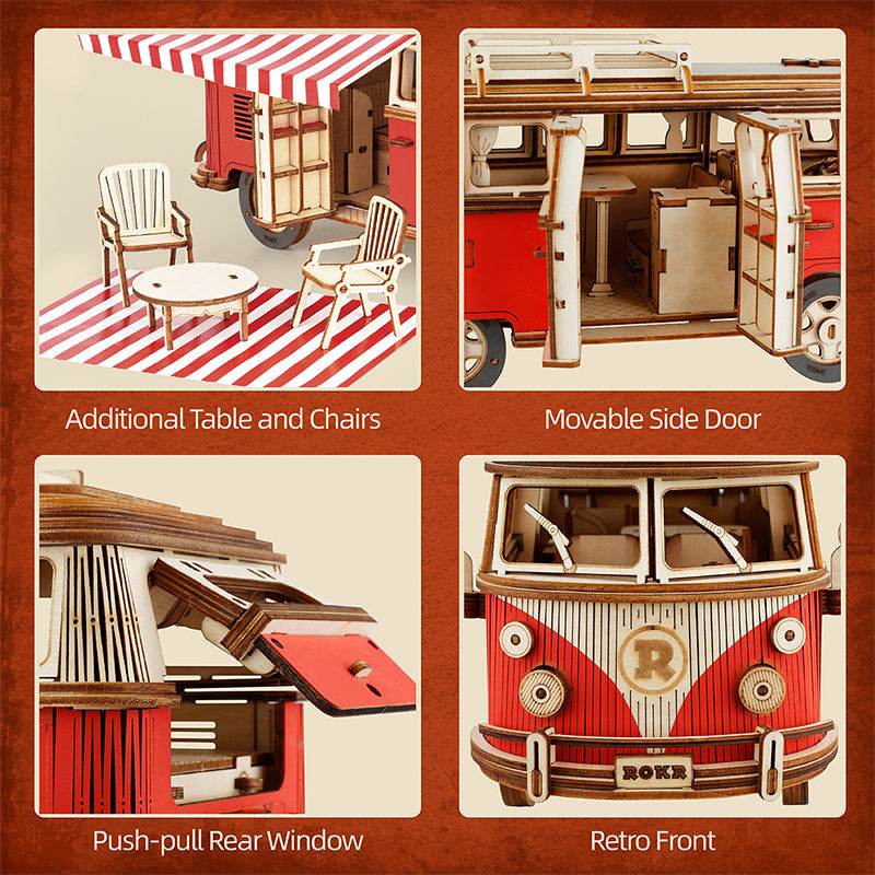 VW Camper DIY 3D Puzzle-Model Building - Pasha