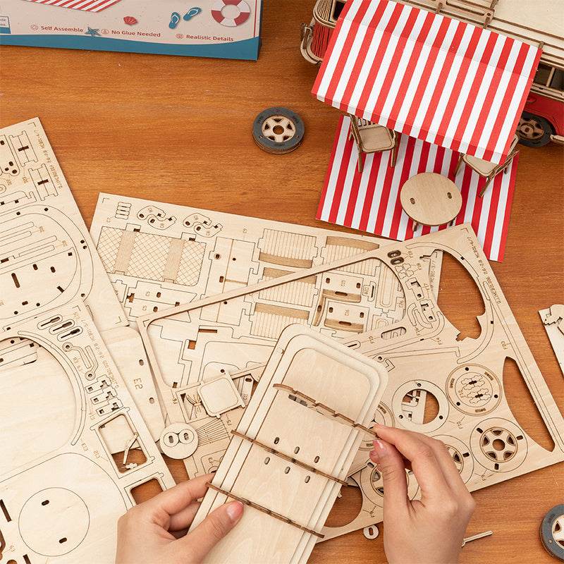 VW Camper DIY 3D Puzzle-Model Building - Pasha
