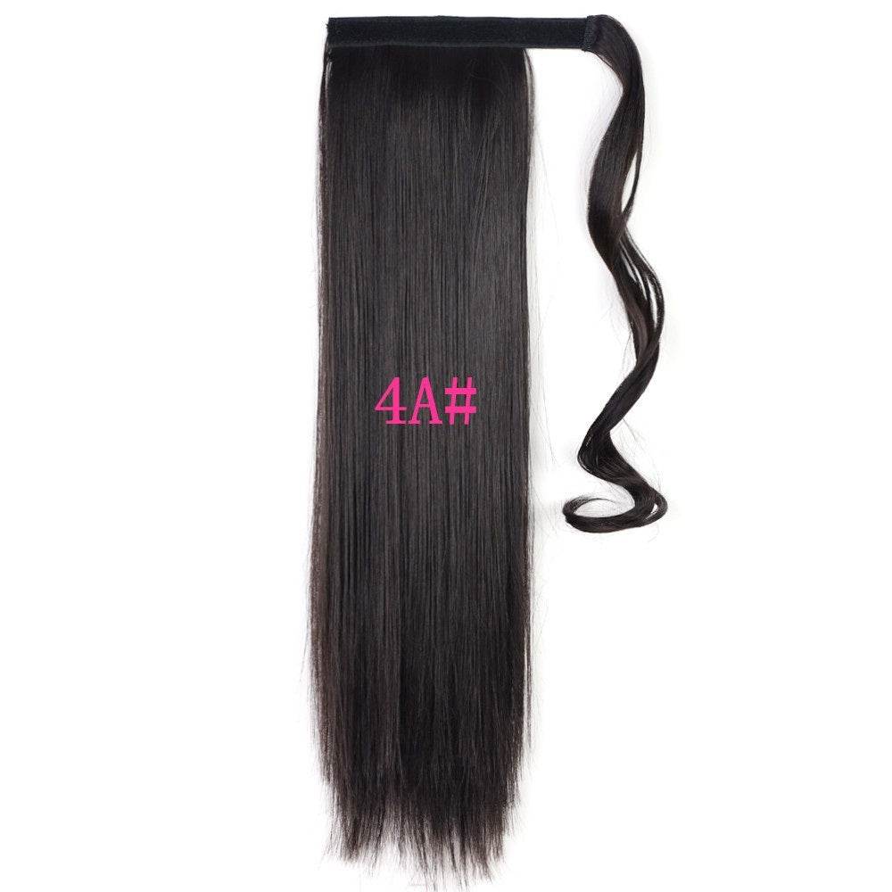 Long Straight Wrap Around Clip-In Ponytail Hair Extension – 22 Inch, Heat Resistant Synthetic Hair - Pasha