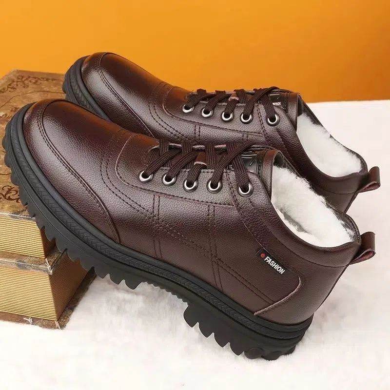 Men's Fleece Lined Shoes – Warm Winter Comfort - Pasha
