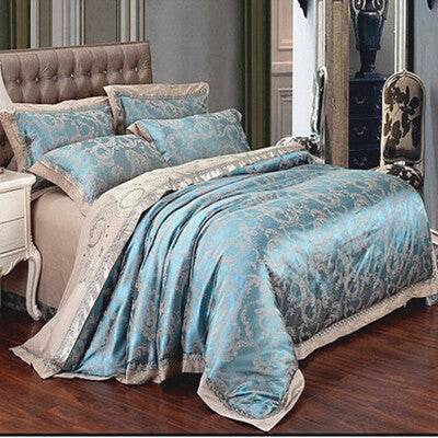 Satin Jacquard Wedding Bedding Set – Elegant & Genuine - Pasha